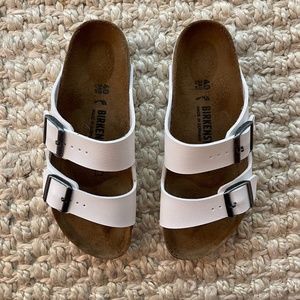 White Arizona Birkenstock